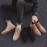 All-Season Men’s Suede Casual Boots – Elegant Pointed Toe, Comfortable Lace-Up Fit, Non-Slip Sole