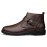 CCE Men's Plaid Ankle Boots - Durable Zip-Up Casual Shoes with Buckle, Versatile for Any Occasion